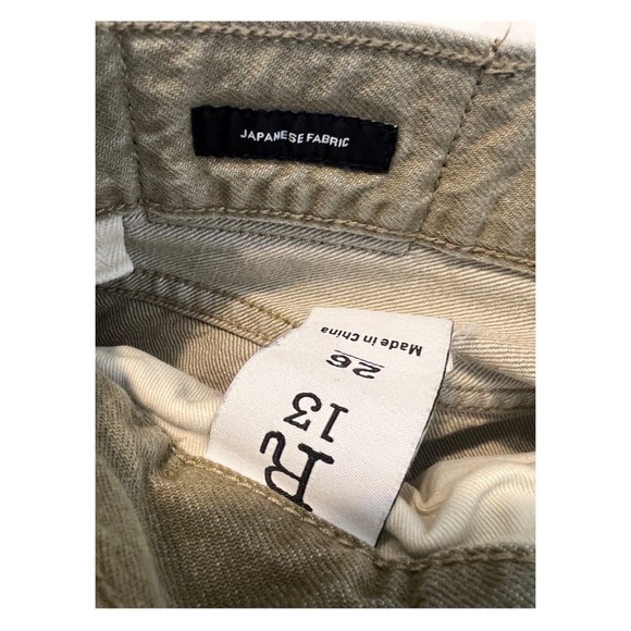 R13 CROSSOVER DISTRESSED STRAIGHT LEG JEANS🌹 - Picture 12 of 13